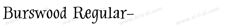 Burswood Regular字体转换